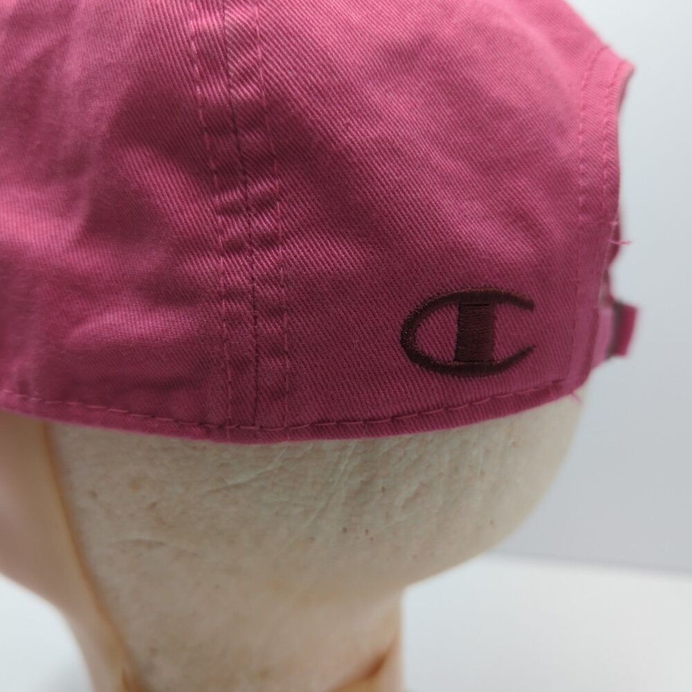 Champion Virginia Tech Pink Adjustable Hat Cap 100% Cotton - Picture 3 of 9